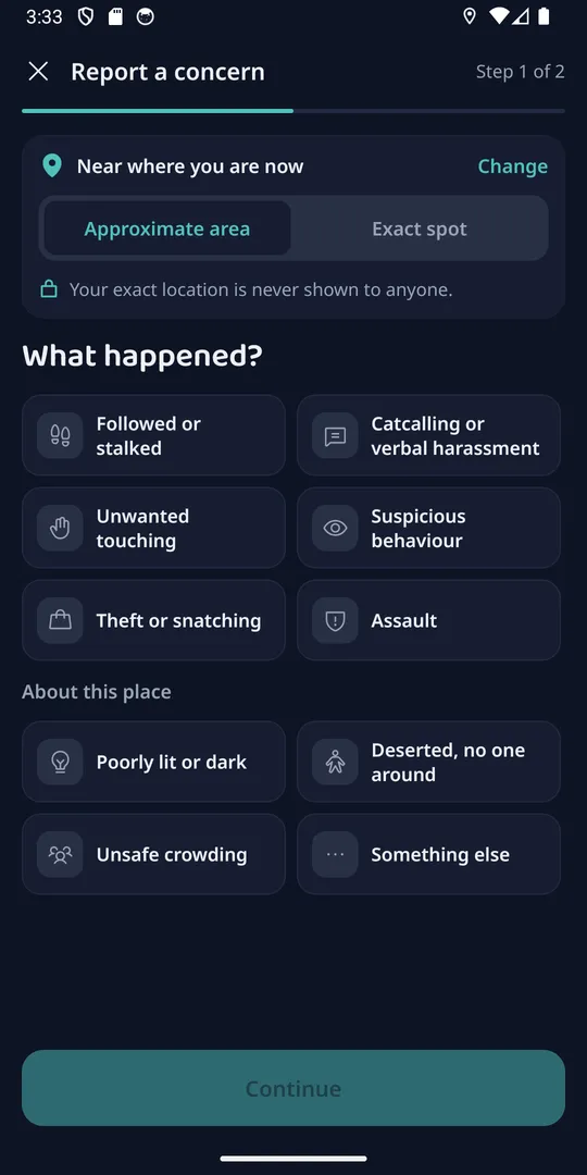 Nari Kavach: Report a concern